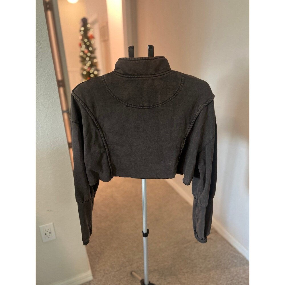 Urban Outfitters Out from Under 1/4 Zip Cropped Sweatshirt Women’s Size Large - Picture 6 of 12